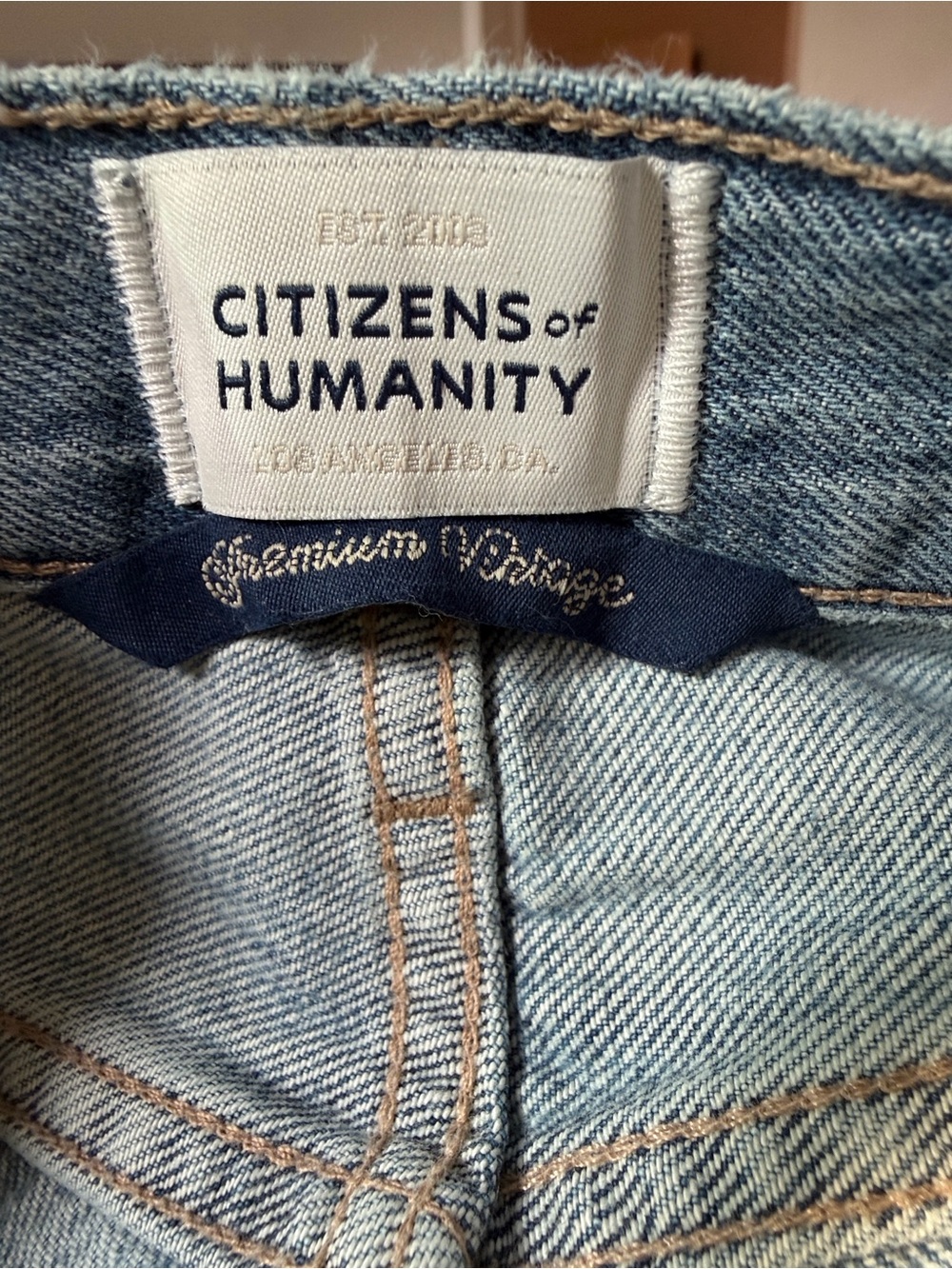 Citizens of Humanity Annina wide Leg Jeans size 28 light medium vintage wash - Picture 9 of 13